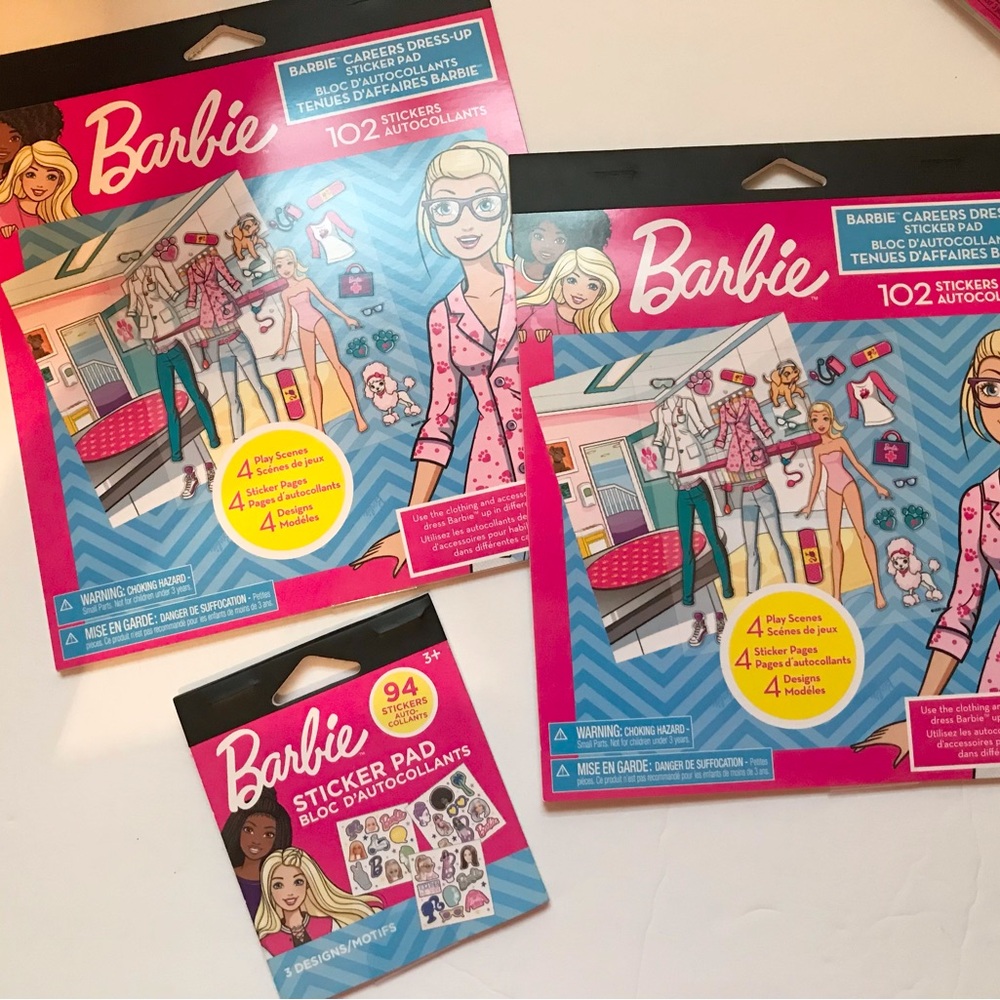 Barbie Sticker Pads Bundle American greetings